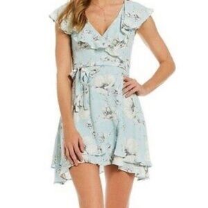 Free People French Quarter Wrap Mini Dress